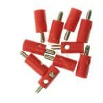 10 Stecker rot