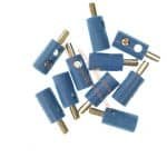 10 Stecker blau