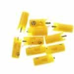10 Stecker gelb