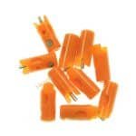10 Stecker orange