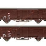 N Set ged. Güterwagen DBAG